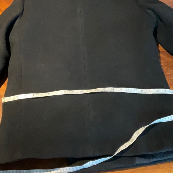 BALMAIN MEN'S 54 BLACK PEA COAT JACKET - Picture 15 of 16